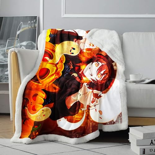 CHTLIFQ Genshin Impact Hu Tao 3D Digital Print Blanket Throws Travel Blankets All Season Throw Blankets Blanket for Adults 47.3x59 inches Sherpa （120x150cm） von CHTLIFQ