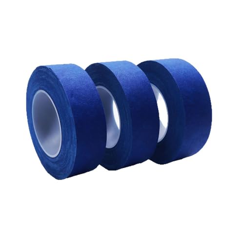 CHTME Abdeckband 3 Rollen Malerabdeckband Blaues Malerkrepp Universal Malerband Klebeband für Malerarbeiten Abklebeband aus Papie Abklebeband für Maler Maler Kreppband für DIY Kunsthandwerk von CHTME