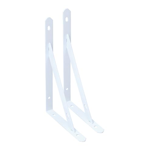 CHTME Regalhalterungen 2 Stück 200 * 120 * 16mm Regalhalterung Dreieckig Regalwinkel Winkelträger Klapptisch Wand Dreieck-Halterung Klappbare Regalhalterun Wand Regalträger Winkel Regal Wandkonsole von CHTME