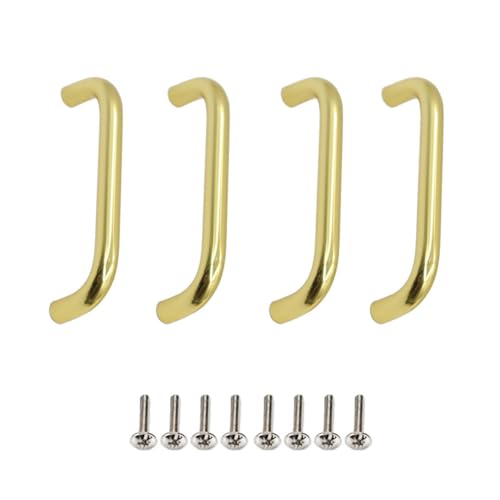 CHTME Schrankgriffe 4 Stück Möbelgriffe Küchen Schubladengriffe 64mm Lochabstand Aluminium Möbelgriffe Bügelgriff Griffe für Küchenschränke Schubladenzug Kleiderschrank Griffe für Küche Möbel von CHTME