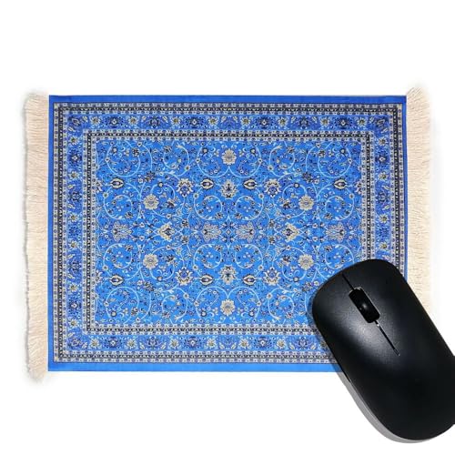CHTME Teppich Mauspad 1 Stück Vintage-Retro-Boho-Mauspad Perser Mousepad orientalischer Teppich als Mousepad Tisch Mini Teppich Mauspad Büro Zubehör für Büro Zuhause Laptop und Computer von CHTME