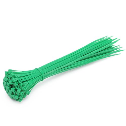 Kabelbinder 100 Stück 4 * 250mm Kabelbinder Wiederverschließbar Nylon-kabelbinder Selbstsichernde Kabelbinder Wiederverwendbares Nylonband für Zur Ordnung von Kabeln Gartenarbeit Hause ﻿ von CHTME