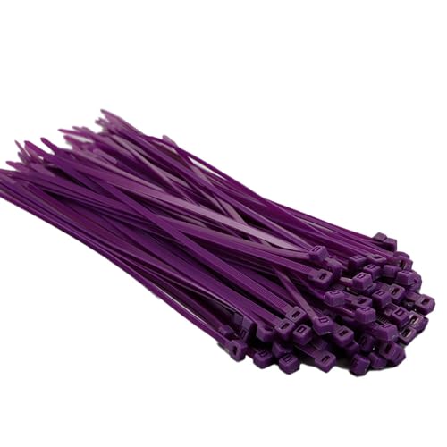Kabelbinder 100 Stück 4 * 250mm Kabelbinder Wiederverschließbar Nylon-kabelbinder Selbstsichernde Kabelbinder Wiederverwendbares Nylonband für Zur Ordnung von Kabeln Gartenarbeit Hause ﻿ von CHTME