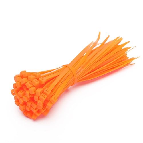 Kabelbinder 100 Stück 4 * 250mm Kabelbinder Wiederverschließbar Nylon-kabelbinder Selbstsichernde Kabelbinder Wiederverwendbares Nylonband für Zur Ordnung von Kabeln Gartenarbeit Hause ﻿ von CHTME