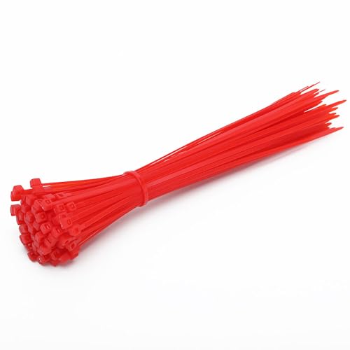 Kabelbinder 100 Stück 8 * 200mm Kabelbinder Wiederverschließbar Nylon-kabelbinder Selbstsichernde Kabelbinder Wiederverwendbares Nylonband für Zur Ordnung von Kabeln Gartenarbeit Hause ﻿ von CHTME