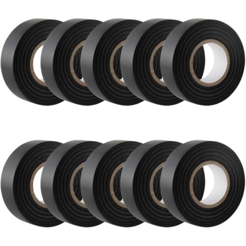 CHUANGSEED Elektrisches Isolierband 10er-Pack Schwarz 19mm x 20m,kabel klebeband PVC Elektriker Klebeband für Arbeiten an Elektrik Reparaturen Isolierung und Bündeln CHUANGSEED Elektrisches Isolierband 10er-Pack Schwarz 19mm x 20m,kabel klebeband PVC Elektriker Klebeband für Arbeiten an Elektrik Reparaturen Isolierung und Bündeln von CHUANGSEED