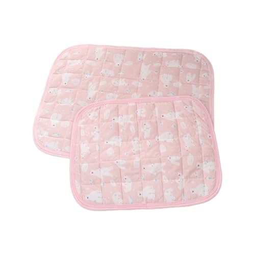 CHUANYGU Atmungsaktive Kühlmatte für Katzen für den Sommer, Eisseide, Haustiersofa-Decke und Hundehütte für kleine, mittelgroße Hunde, Katzen (Rosa, XL) von CHUANYGU