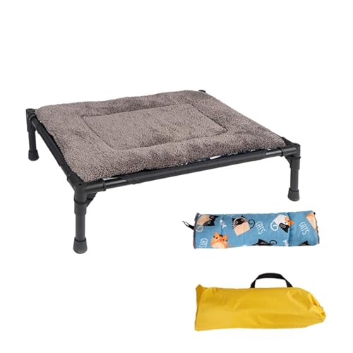 CHUANYGU Erhöhtes Hundebett, tragbar, erhöht, mit rutschfesten Füßen, atmungsaktiv, Outdoor-Camping, Haustierbett für kleine, mittelgroße und große Hunde CHUANYGU Erhöhtes Hundebett, tragbar, erhöht, mit rutschfesten Füßen, atmungsaktiv, Outdoor-Camping, Haustierbett für kleine, mittelgroße und große Hunde von CHUANYGU