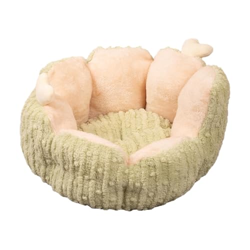 CHUANYGU Katzenbett in Kaktusform – Plüsch, waschbares Haustierbett mit rutschfester Unterseite, anwendbar für Kätzchen und kleine Hunde CHUANYGU Katzenbett in Kaktusform – Plüsch, waschbares Haustierbett mit rutschfester Unterseite, anwendbar für Kätzchen und kleine Hunde von CHUANYGU