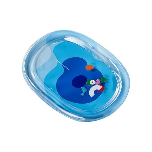 CHUANYGU Kühlmatte für Hunde und Katzen mit schwimmenden Fischen, verdickte rutschfeste Haustierspielmatte, interaktives Wasserbett für den Indoor-Sommergebrauch (A,L) von CHUANYGU