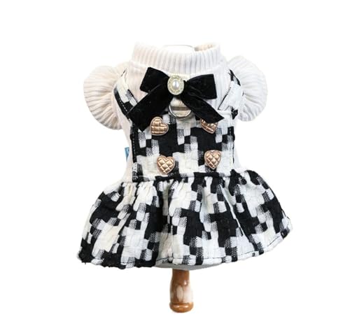 Glitzerndes Prinzessinnenkleid für kleine Hunde, glitzerndes Party-Outfit, Urlaub, formelle Kleidung (Liebe, L) von CHUANYGU