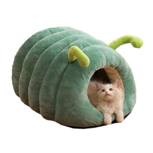 Tingting's Dream Kreatives süßes Katzenbett, Höhle, Winter, warm, Haustier-Schlafbett, weich, rutschfest, Katzenhausbett für drinnen und draußen, Orange, 50 x 40 x 30 cm, Grün, 50 x 40 x 30 cm Tingting's Dream Kreatives süßes Katzenbett, Höhle, Winter, warm, Haustier-Schlafbett, weich, rutschfest, Katzenhausbett für drinnen und draußen, Orange, 50 x 40 x 30 cm, Grün, 50 x 40 x 30 cm von CHUANYGU