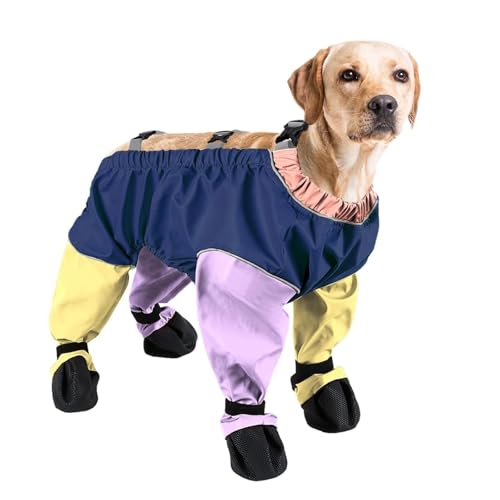 Wasserdichte Hundestiefel, rutschfeste Haustierschuhe für Outdoor, Spaziergänge, Laufen, Wandern, Indoor-Bodenschutz (mehrfarbig, Größe Xs) von CHUANYGU