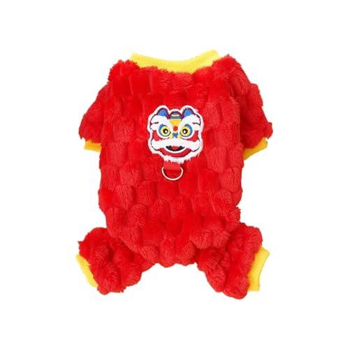 Winter-Hundemantel, dicker Fleecepullover für kleine, mittelgroße und große Hunde, warme Haustierbekleidung mit weichem Fellfutter (B, XS) von CHUANYGU