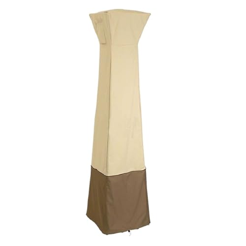 Terrassenheizer-Abdeckung, Terrassenheizer-Abdeckung, 210D, wasserdichter Gartenmöbel-Schutz, staubdichter Sonnenschutz, Turmheizer-Abdeckung, Outdoor-Möbel-Schutz(Light Yellow,81.5X225CM) von CHUDOU