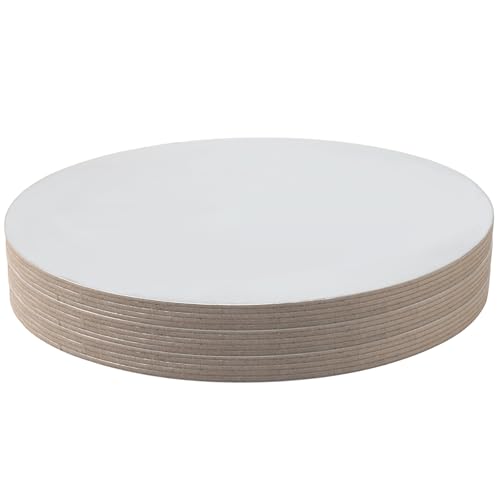 CHUENHEI 15 Stück Tortenunterlage Rund 30 cm Silber, 3 mm Dicke Cake Board Kuchenplatte Rund Tortenunterlage Beschichtet Torten Unterplatten für Transport Kuchen und Torten von CHUENHEI