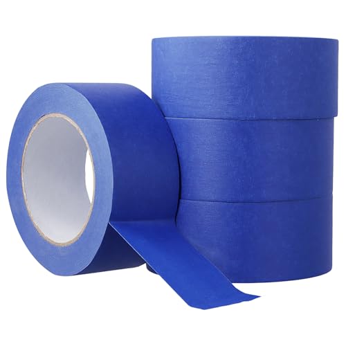 CHUENKUK 4 Rollen Kreppband 48mm x 50m, Malerband Blau, Malerkrepp Maler Klebeband Abdeckband für Malerarbeiten, Basteln, DIY-Projekte CHUENKUK 4 Rollen Kreppband 48mm x 50m, Malerband Blau, Malerkrepp Maler Klebeband Abdeckband für Malerarbeiten, Basteln, DIY-Projekte von CHUENKUK