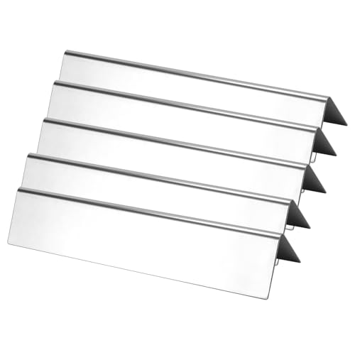 CHUENKUK 5 Stück Flammenverteiler Edelstahl 38,8 cm, 7635 Universal Brennerabdeckung Gasgrill, Gasgrill Ersatzteile von CHUENKUK