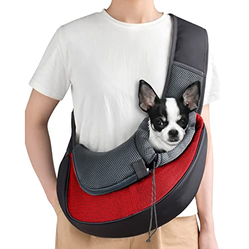 CHUER Hundetasche,Hundetragetasche,Katzentragetasche,Tragetasche Transporttasche Transportbox für Kleine Hunde und Katzen -um Ihr Tier sicher und komfortabel zu halten (Geeignet für Tiere unter 3KG) von CHUER