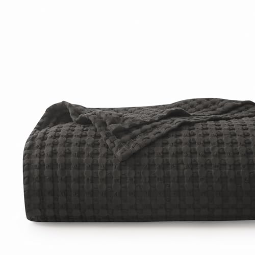 CHUFFED 100% Baumwolle Decke 220 x 240 cm, Weiche und Atmungsaktive Tagesdecke, Waffelmuster Leichte Decke als Sofadecke Couchdecke, Weich Kuschelige Wohndecke Wohnzimmer, Sofa Couch Anthrazit CHUFFED 100% Baumwolle Decke 220 x 240 cm, Weiche und Atmungsaktive Tagesdecke, Waffelmuster Leichte Decke als Sofadecke Couchdecke, Weich Kuschelige Wohndecke Wohnzimmer, Sofa Couch Anthrazit von CHUFFED