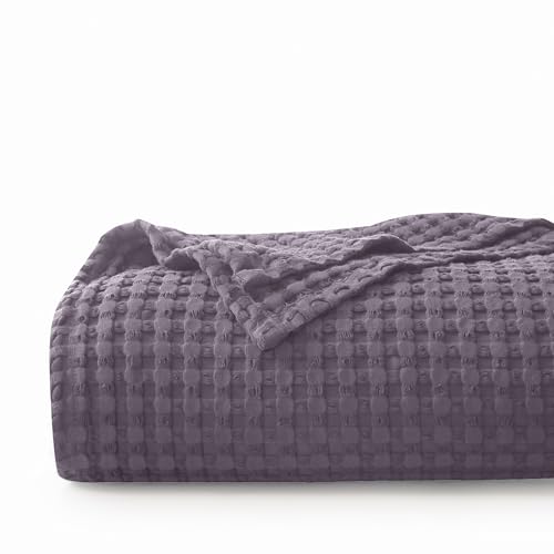 CHUFFED 100% Baumwolle Decke 220 x 240 cm,Weiche und Atmungsaktive Tagesdecke, Waffelmuster Leichte Decke als Sofadecke Couchdecke, Weich Kuschelige Wohndecke Wohnzimmer, Traube lila CHUFFED 100% Baumwolle Decke 220 x 240 cm,Weiche und Atmungsaktive Tagesdecke, Waffelmuster Leichte Decke als Sofadecke Couchdecke, Weich Kuschelige Wohndecke Wohnzimmer, Traube lila von CHUFFED
