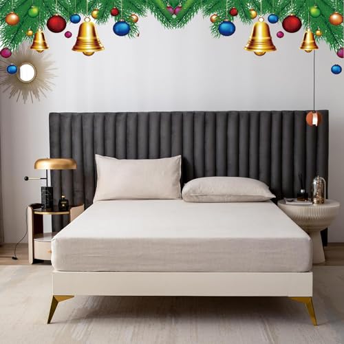 CHUFFED Spannbettlaken 180x200cm leinen 100% Spannbetttuch Bettlaken, 30cm Tiefe Tasche, emperaturregulierender atmungsaktiv Spannbettlaken mit Gummizug, Natur Leinen CHUFFED Spannbettlaken 180x200cm leinen 100% Spannbetttuch Bettlaken, 30cm Tiefe Tasche, emperaturregulierender atmungsaktiv Spannbettlaken mit Gummizug, Natur Leinen von CHUFFED