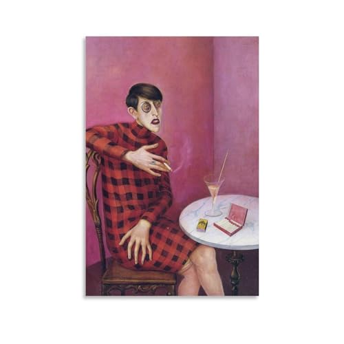 CHUHUAN Porträt der Journalistin Sylvia von Harden Otto Dix, Maler-Poster, Druck, Fotokunst, Malerei, Leinwand, Poster, Zuhause, moderne Dekoration, Poster, 50 x 75 cm von CHUHUAN