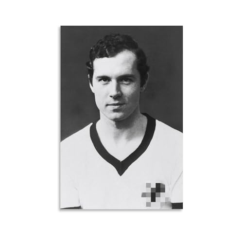 CHUHUAN Poster der deutschen Fußballer Franz Anton Beckenbauer, 2 Kunstwerke, Bild, Poster, Wandkunst, Gemälde, Leinwanddekoration, Heimposter, 60 x 90 cm von CHUHUAN