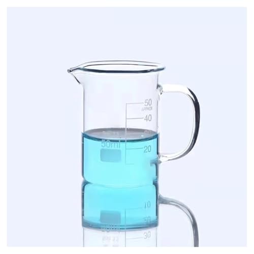 1 Teile/los 50 ml-2000 ml Labor Volle Glas Becher Mit Glas Griff for Glas Becher Glaswaren(400ml) von CHUIXISH