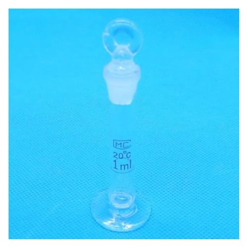 1 ml transparenter Messkolben mit Bodenglaskolben, volumetrischer Labor-Messkolben von CHUIXISH