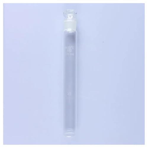 1 stücke 25 ml 50 ml Braun Transparent Glas Farbe Rohr Mit Stopper Matt Mund Rohr for Labor(Transparent 100ml) von CHUIXISH