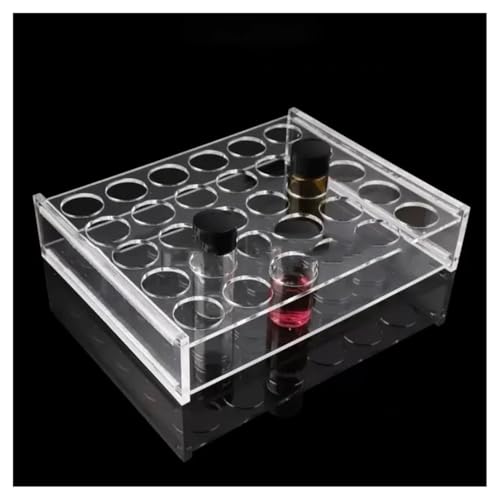 1 stücke Klare Organische Glas 3ml-60ml Flasche Halter Probe Flasche Rack for Labor(5ml 50holes) von CHUIXISH
