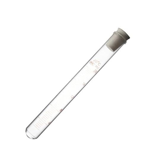 10 ml Glasröhrchen mit Graduierungsgummi oder Silikagelstopfen, hohe Temperaturbeständigkeit(Silica Gel Stopper) von CHUIXISH