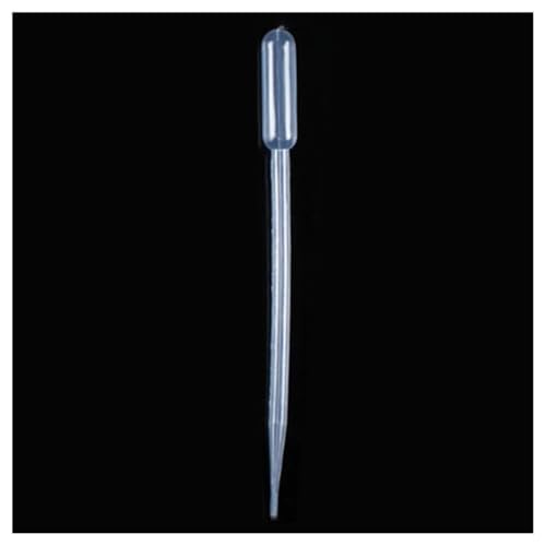 100 Stück gemischte Größen 1 ml, 2 ml, 3 ml, 5 ml, 10 ml Kunststoff-Tropfpipette, graduierte transparente Pipetten(Mixed size 50pieces) von CHUIXISH