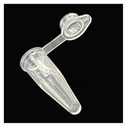 100 Stücke 0,2 ml Kunststoffrohr Zentrifugenröhrchen Fläschchen Klar Mit Deckel for Laborbedarf(Transparent-100pcs) von CHUIXISH