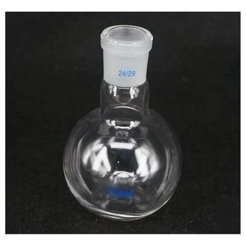 100 ml 150 ml 250 ml Borosilikatglas 19/26 24/29 29/32 Ein Mund Kurz Flachbodenkolben Kochendem for Labor(250ml Joint 29-32) von CHUIXISH