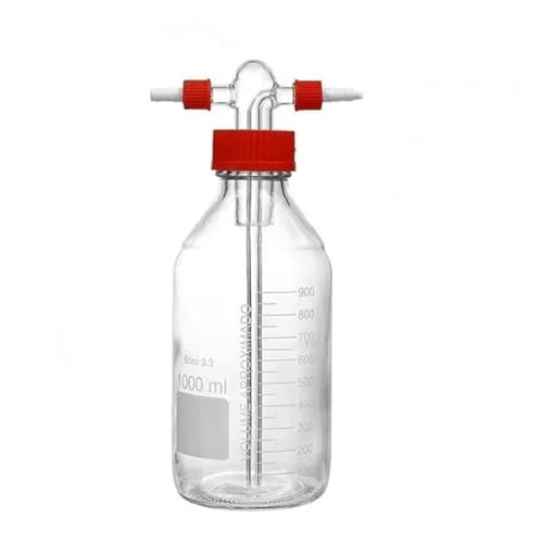 1000 ml hochborosilikat Spiralmund Zylinder GL45 versiegelte Sicherheitsflasche von CHUIXISH