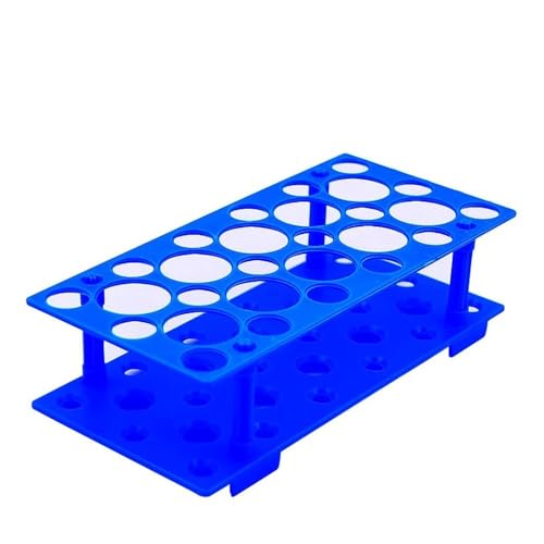 2 stücke Kunststoff 28-well Zentrifugenröhrchen Rack for 10ml 15ml 50ml Abnehmbare Röhrchen Stehen for Röhrchenhalter(Blue (2pcs)) von CHUIXISH
