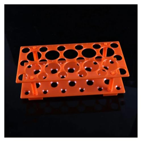 2 stücke Kunststoff 28-well Zentrifugenröhrchen Rack for 10ml 15ml 50ml Abnehmbare Röhrchen Stehen for Röhrchenhalter(Orange (1pcs)) von CHUIXISH