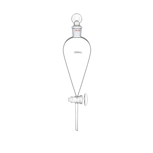 250 ml 24/29 Labor Birne Trichter Gerade Drop Rohr Mit Glas Glaswaren von CHUIXISH