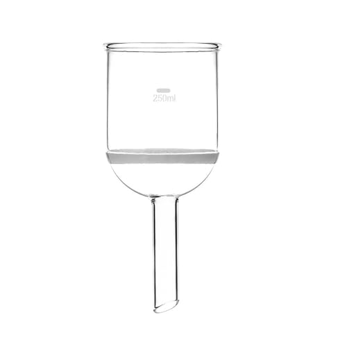 250 ml Glas-Büchner-Trichter mit grobem geradem Rohr, Laborglas(N1 Coarse Filter) von CHUIXISH