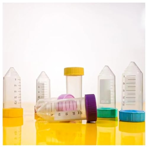 25Pcs Zentrifugenröhrchen 25mL Dicht Schraube Kappen PP Rohre Samen Rohr for Labor(25ml-colorful-25Pcs) von CHUIXISH