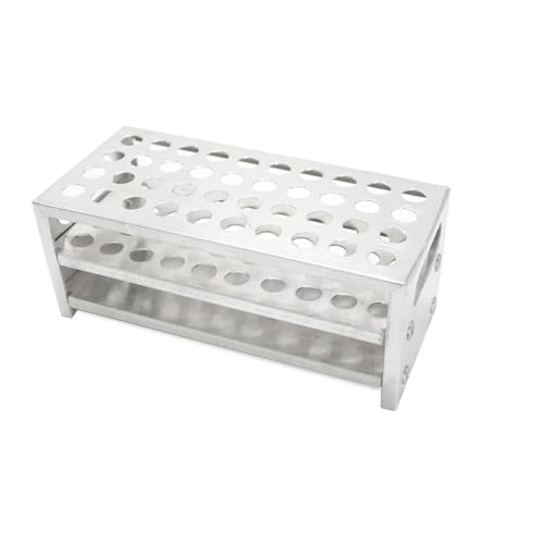 36/40 Löcher Aluminium-Röhrchenhalter-Röhrchenregal-Regal for Röhrchenregal-Aluminium for Laborbedarf(15.5x36 Holes) von CHUIXISH