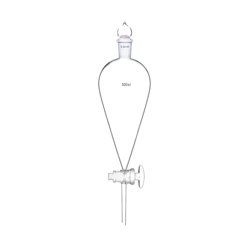 500 ml 24/29 Glas Scheidetrichter Gerades Tropfrohr W/Glas Laborglaswaren von CHUIXISH