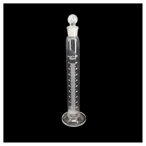 5ml/10ml/25ml/50ml/100ml/250ml/500ml/1000ml Glas Zylinder Mit Stecker Stopper Graduiert(500ml) von CHUIXISH