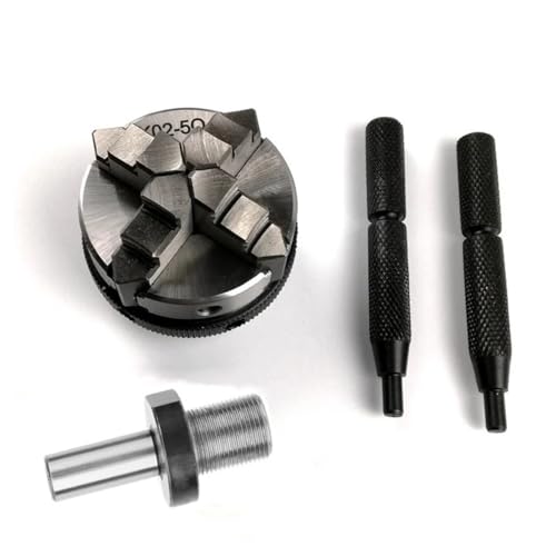 Drehfutter 50 mm Mini 4 Backen umkehrbar selbstzentrierend Gewindemontage Drehfutter K02-50 Spannfutter Pleuel M14(K02-50 16mm straight) von CHUIXISH