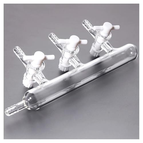 Einzel- Oder Doppel 3 4 5 6 Ports Labor Glas Vakuum Distributor Labrotary Glaswaren Experiment(1x3 Ports PTFE Tap) von CHUIXISH