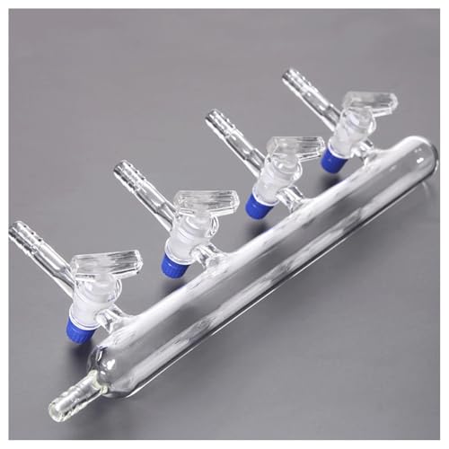 Einzel- Oder Doppel 3 4 5 6 Ports Labor Glas Vakuum Distributor Labrotary Glaswaren Experiment(1x4 Ports Glass Tap) von CHUIXISH