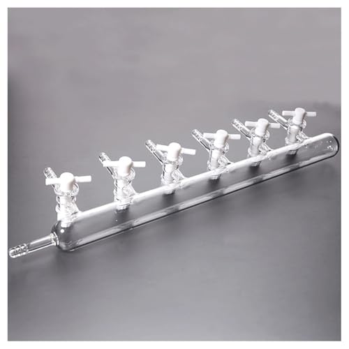 Einzel- Oder Doppel 3 4 5 6 Ports Labor Glas Vakuum Distributor Labrotary Glaswaren Experiment(1x6 Ports PTFE Tap) von CHUIXISH