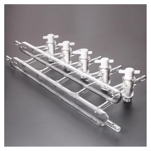 Einzel- Oder Doppel 3 4 5 6 Ports Labor Glas Vakuum Distributor Labrotary Glaswaren Experiment(2x5 Ports PTFE Tap) von CHUIXISH